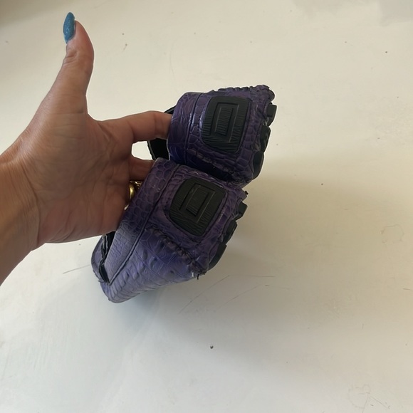 Purple “gator” loafers 9.5 - Picture 3 of 5
